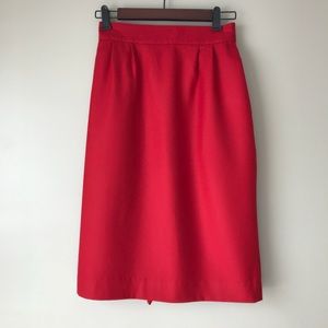 Vintage Red Pencil Skirt